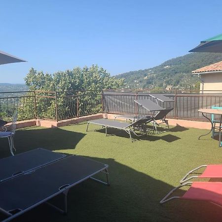 De 1 A 6 Avec Terrasse Solarium, Vue Panoramique Et Parking Gratuit Appartement Grasse Buitenkant foto