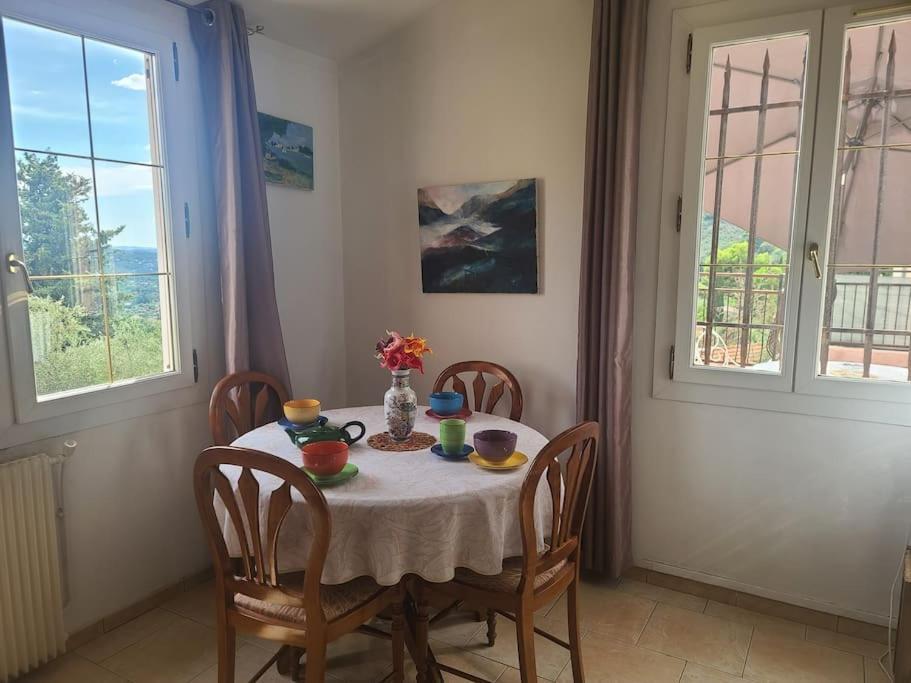 De 1 A 6 Avec Terrasse Solarium, Vue Panoramique Et Parking Gratuit Appartement Grasse Buitenkant foto